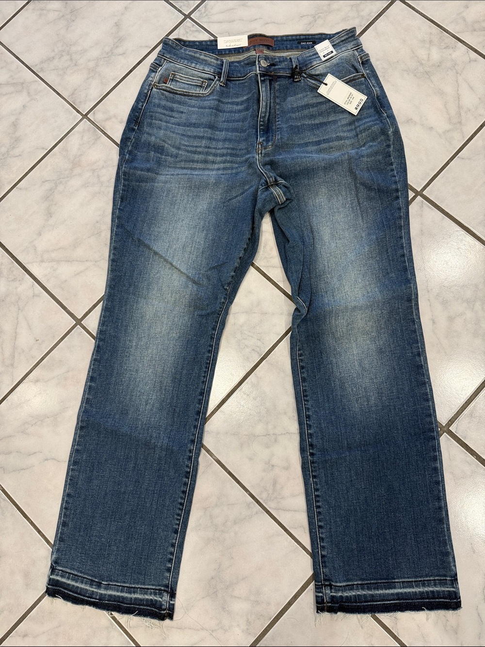 Judy Blue Medium Blue Relaxed Straight Men's Jeans